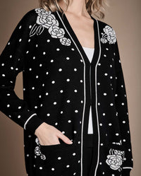 Cardigan Vilota - Black & White