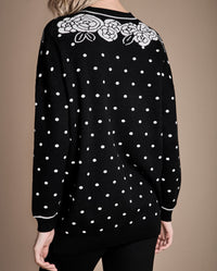 Cardigan Vilota - Black & White