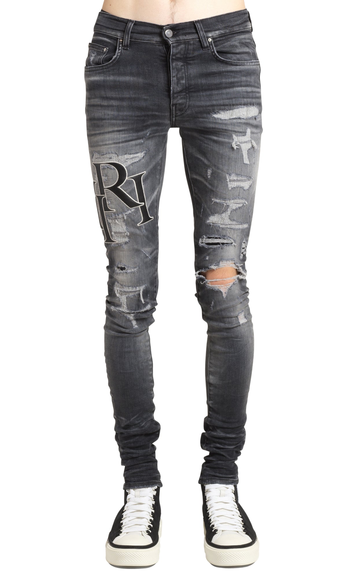 STAGGERED LOGO JEAN