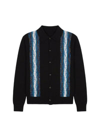 CRYSTAL CABLE KNIT L/S POLO