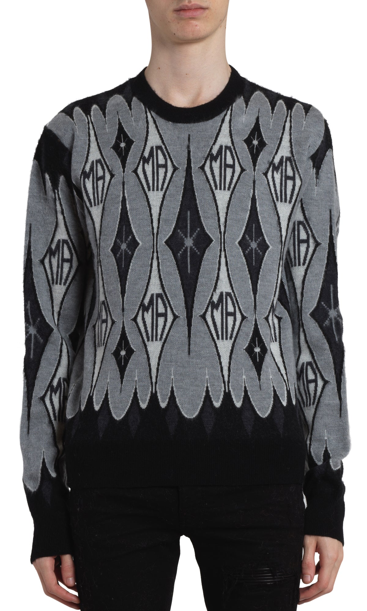 ARGYLE JACQUARD CREW