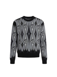 ARGYLE JACQUARD CREW