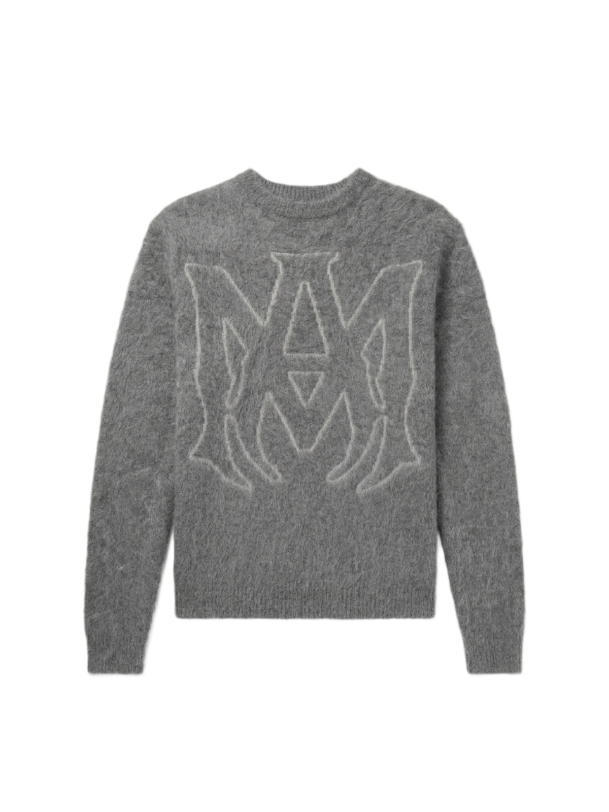BRUSHED MOHAIR MA LOGO CREW