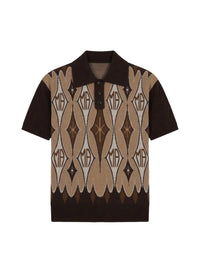 ARGYLE JACQUARD S/S POLO