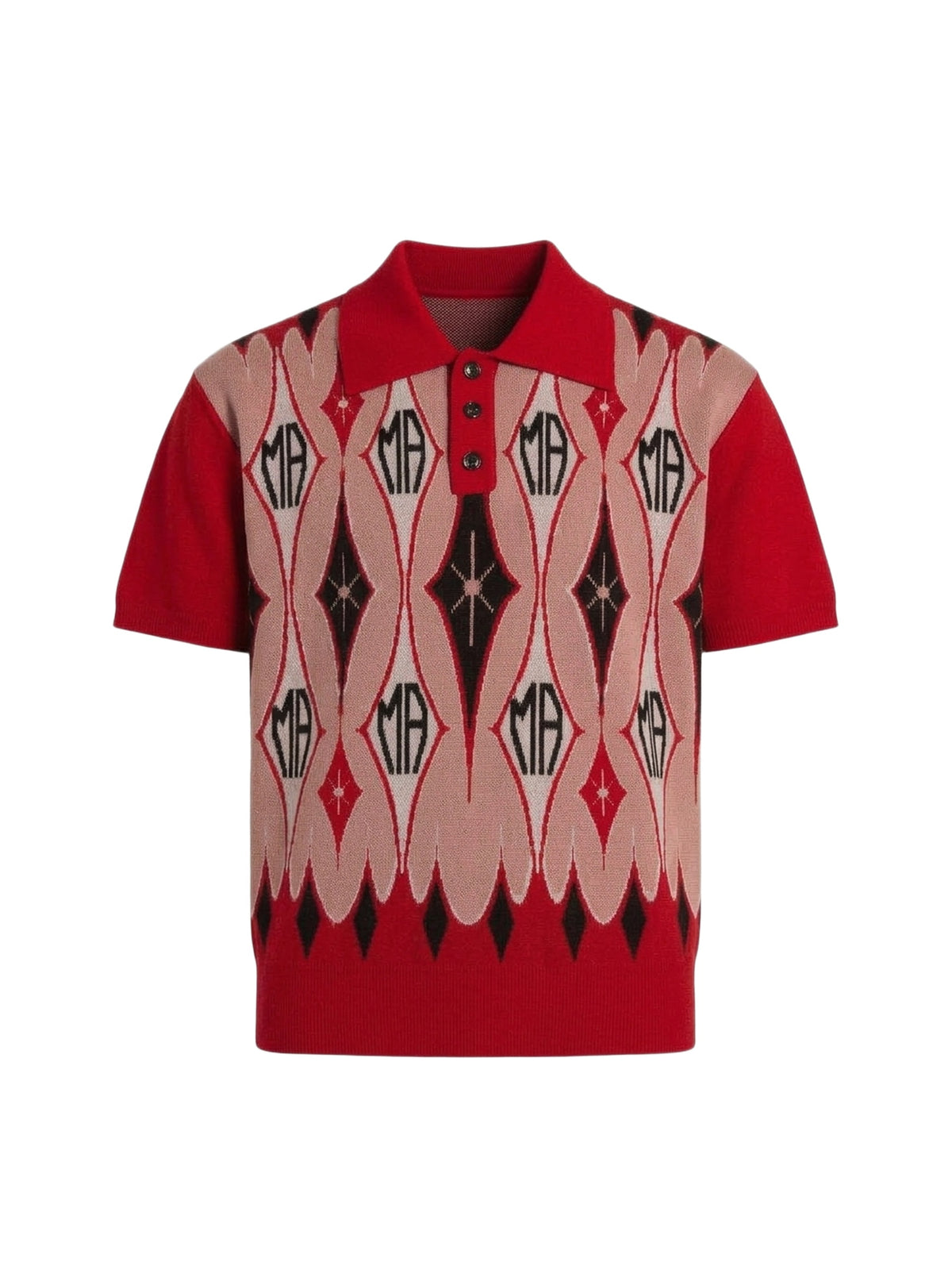 ARGYLE JACQUARD S/S POLO