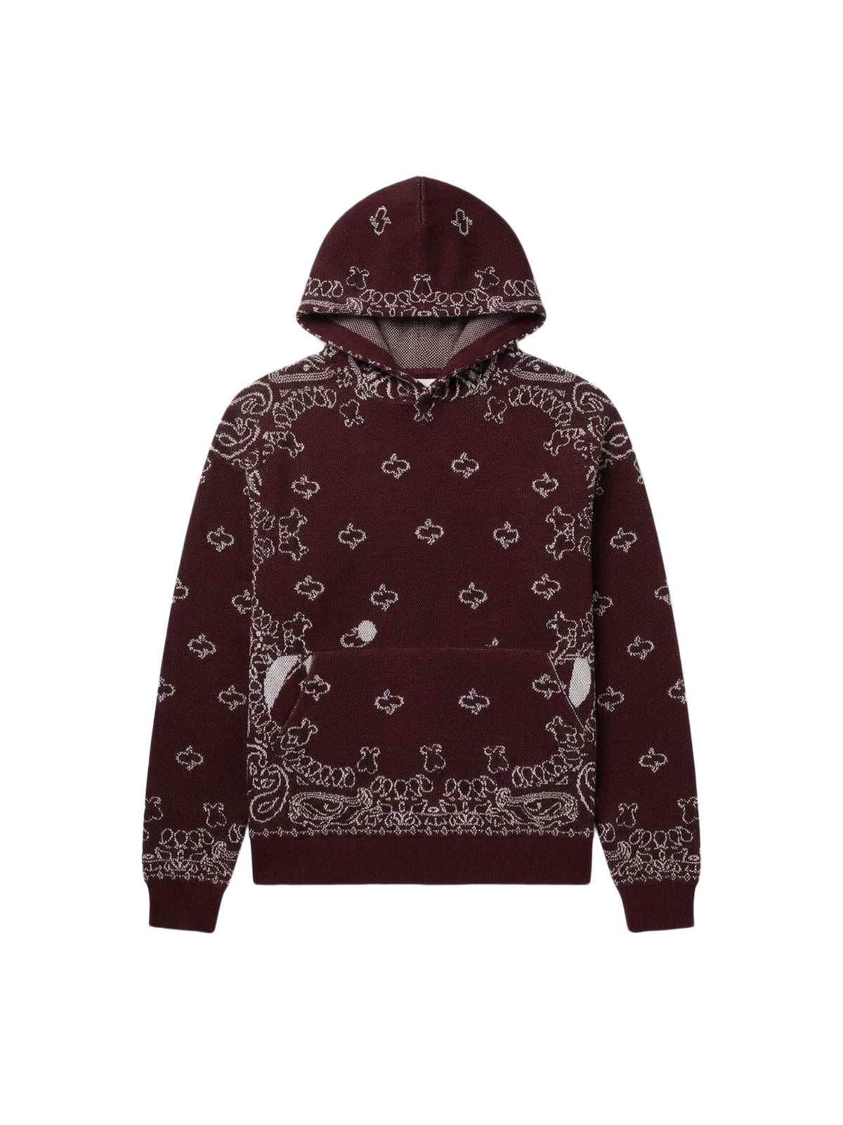 BANDANA KNIT HOODIE