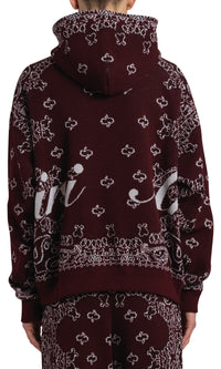 BANDANA KNIT HOODIE