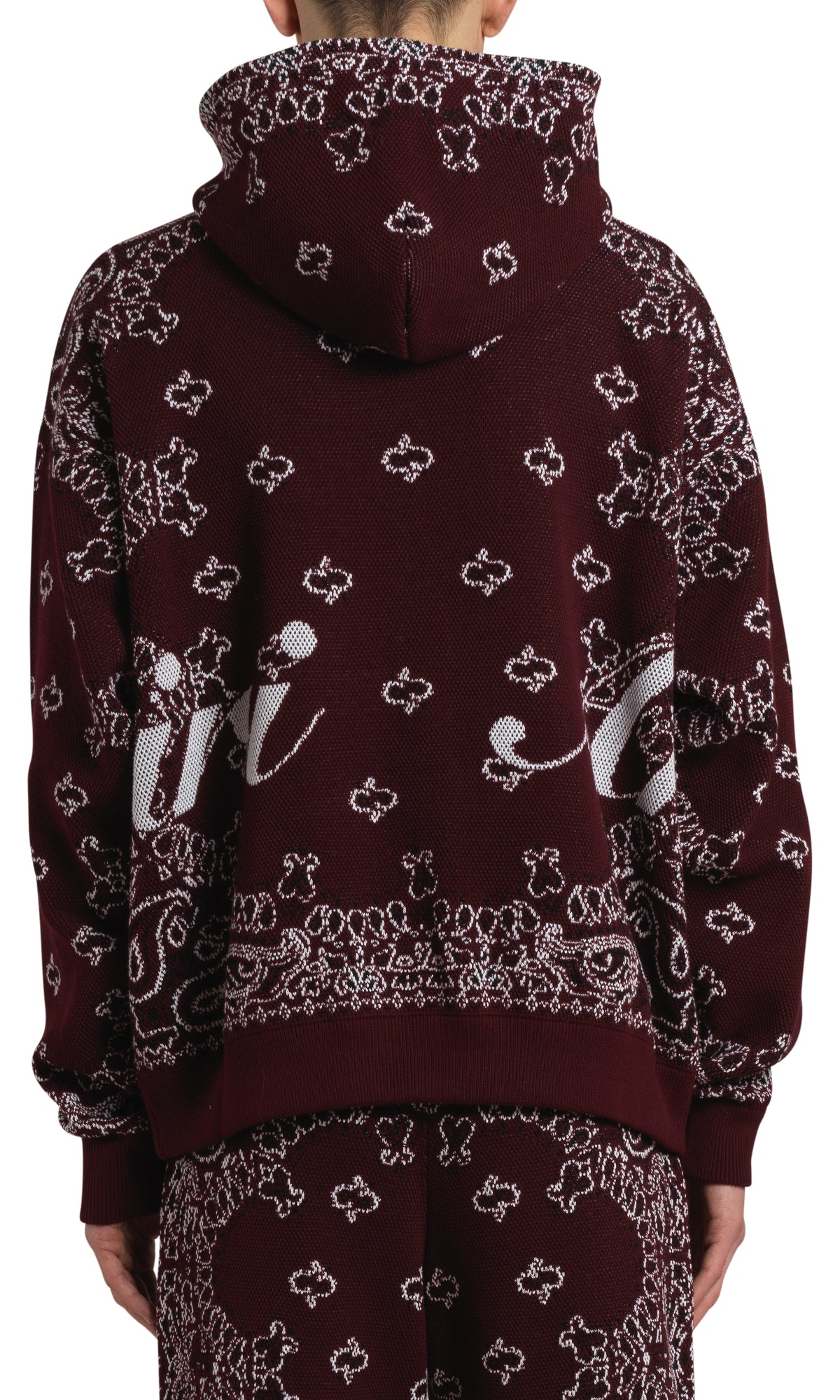 BANDANA KNIT HOODIE