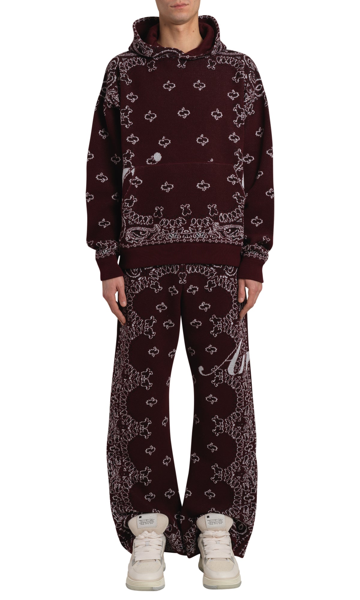 BANDANA KNIT HOODIE