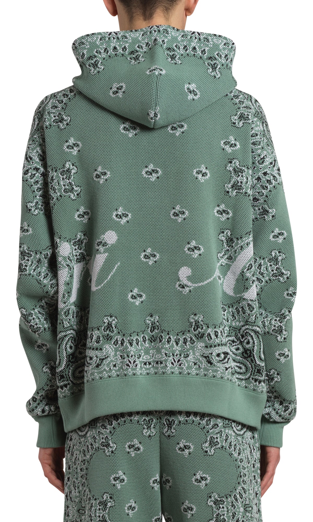 BANDANA KNIT HOODIE