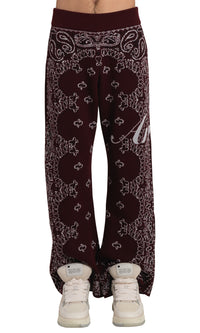 BANDANA KNIT KICK FLARE PANT