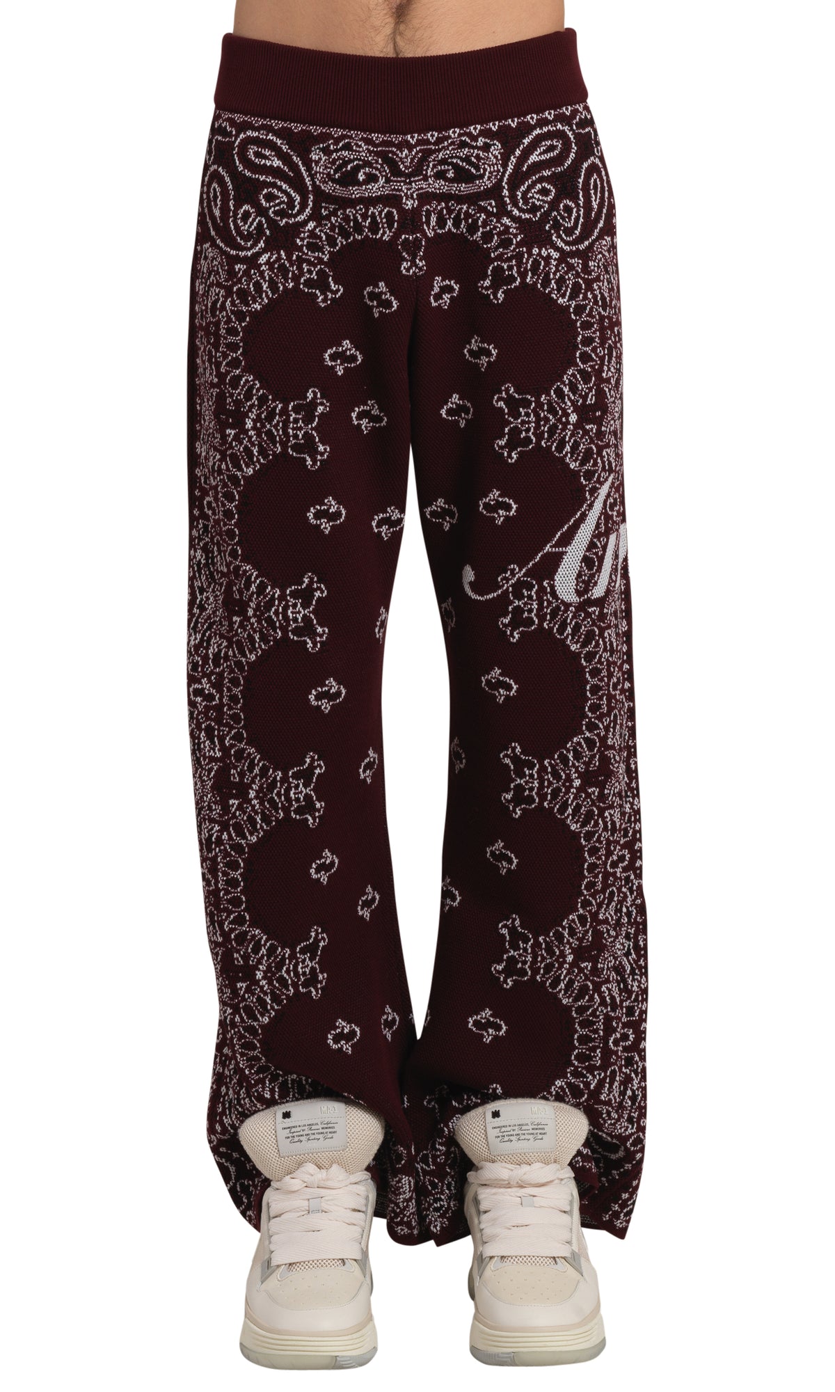 BANDANA KNIT KICK FLARE PANT