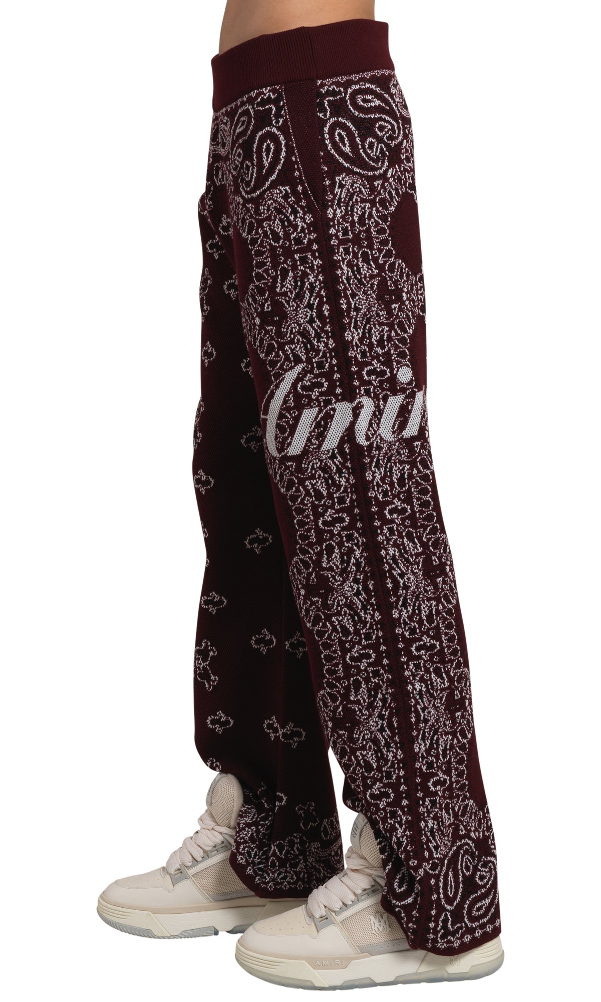 BANDANA KNIT KICK FLARE PANT