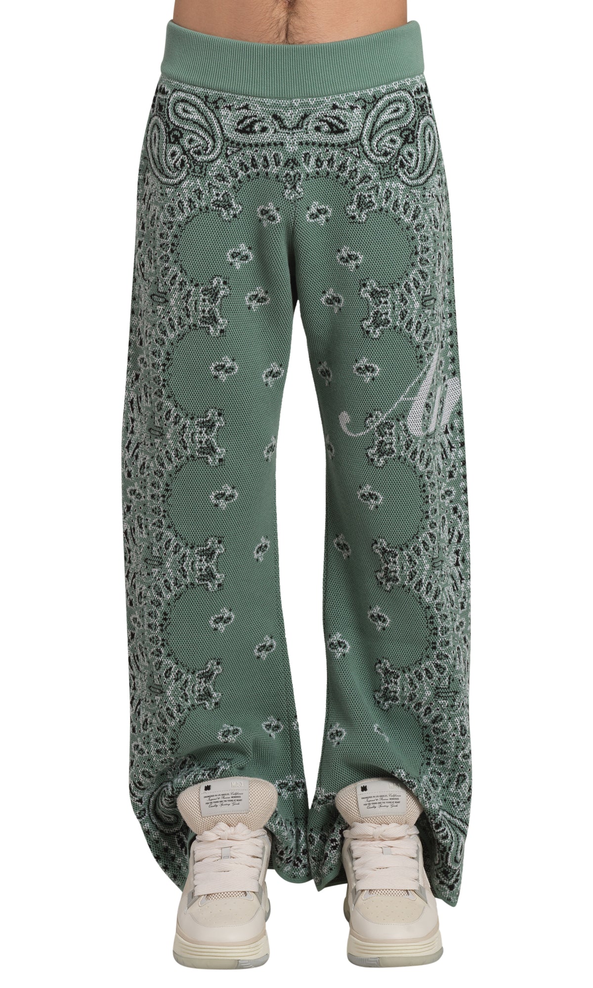 BANDANA KNIT KICK FLARE PANT