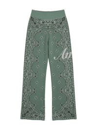 BANDANA KNIT KICK FLARE PANT
