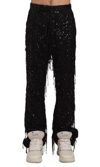 SEQUIN KICK FLARE PANT