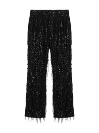SEQUIN KICK FLARE PANT