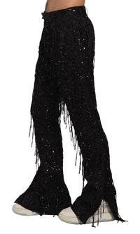 SEQUIN KICK FLARE PANT