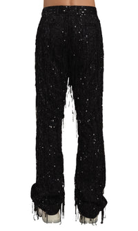 SEQUIN KICK FLARE PANT
