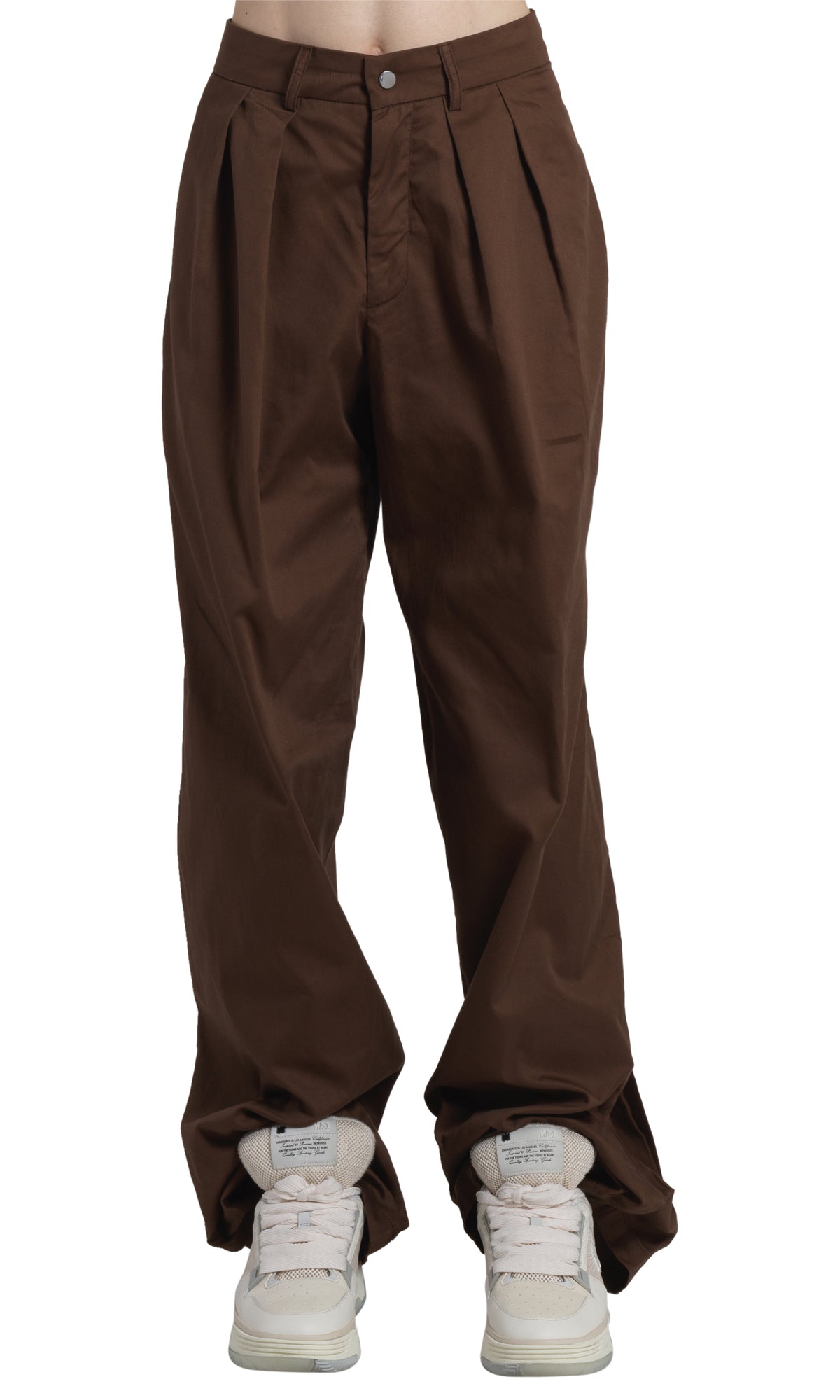 SIDE PLEAT SNAP PANT