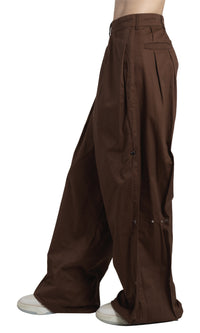 SIDE PLEAT SNAP PANT
