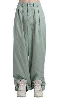 SIDE PLEAT SNAP PANT