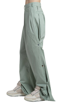 SIDE PLEAT SNAP PANT
