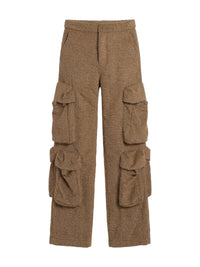 WOOL BLEND UTILITY CARGO PANT