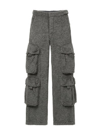 WOOL BLEND UTILITY CARGO PANT