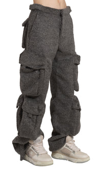WOOL BLEND UTILITY CARGO PANT