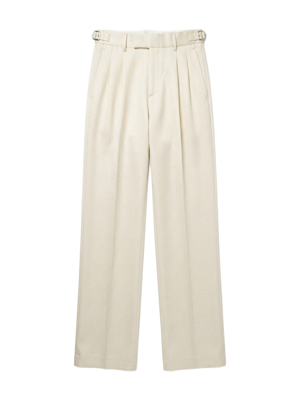 DBL PLEAT WOOL BLEND TROUSER