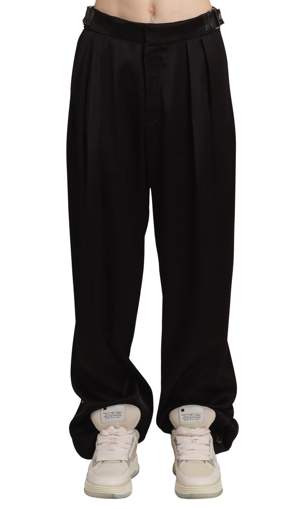 SIDE PLEAT SNAP PANT