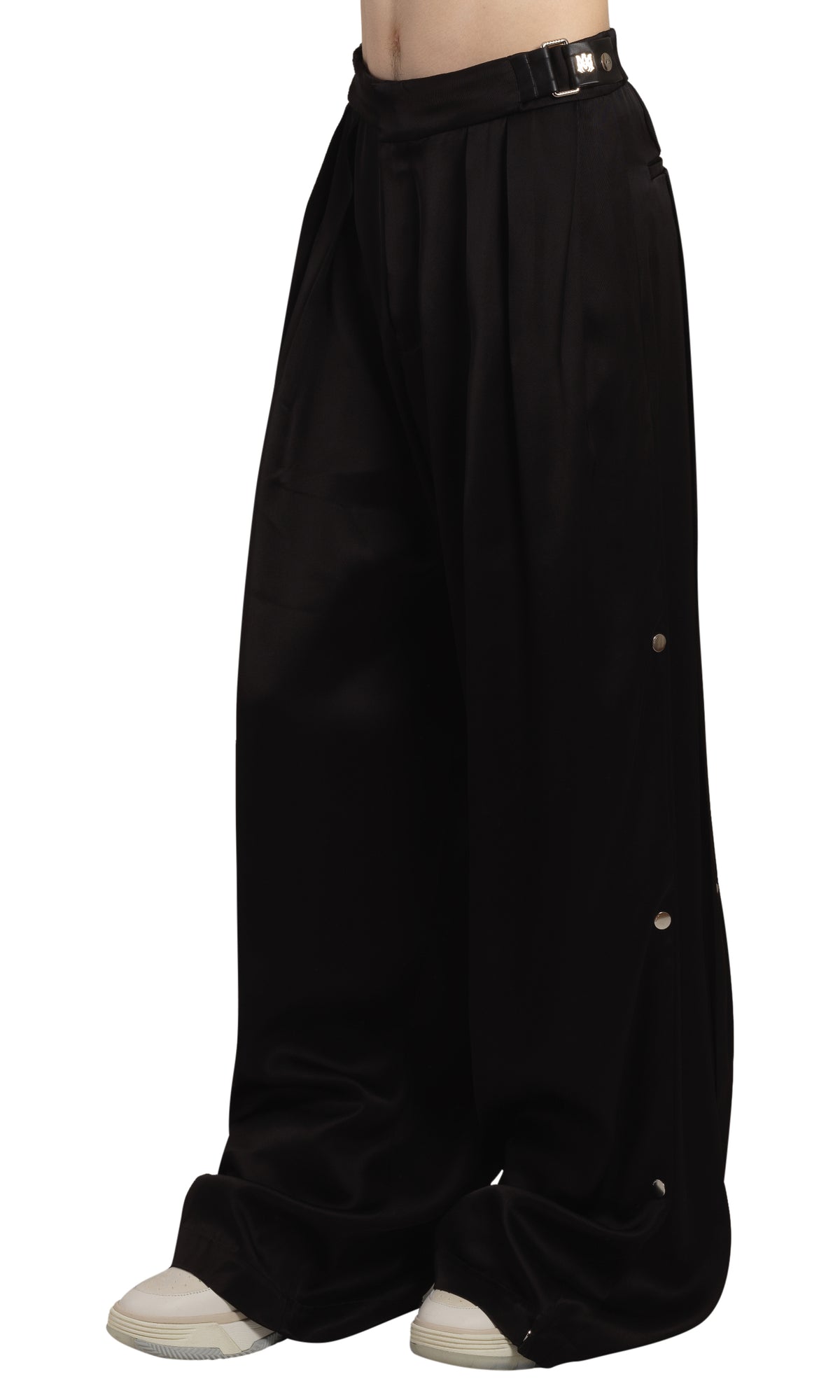 SIDE PLEAT SNAP PANT