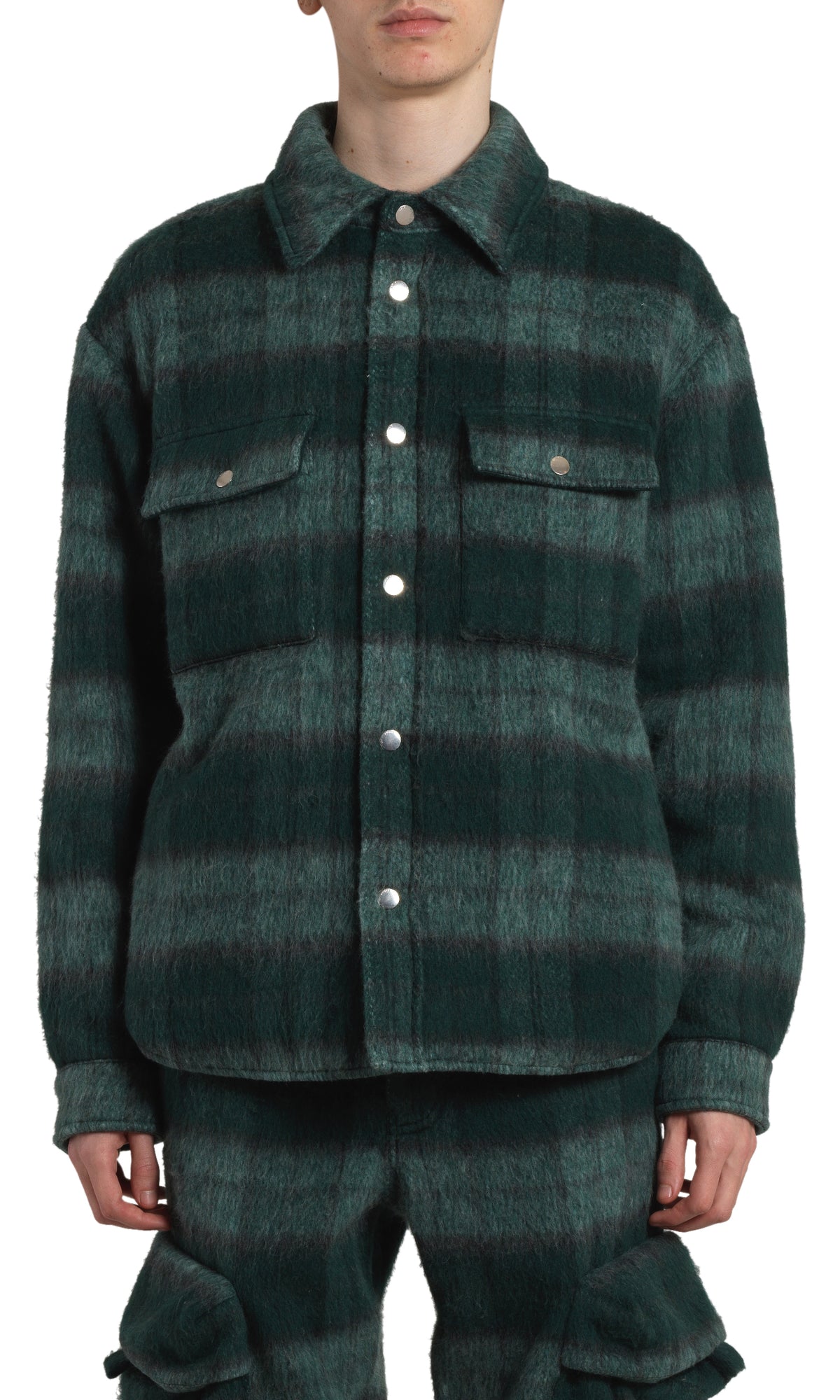BRUSHED PLAID OVERSHIRT