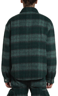 BRUSHED PLAID OVERSHIRT