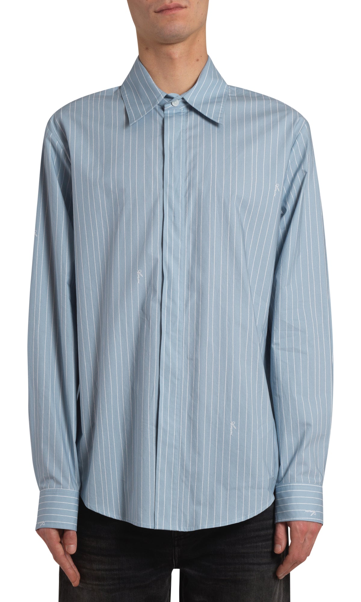 AMIRI SCRIPT POPLIN SHIRT