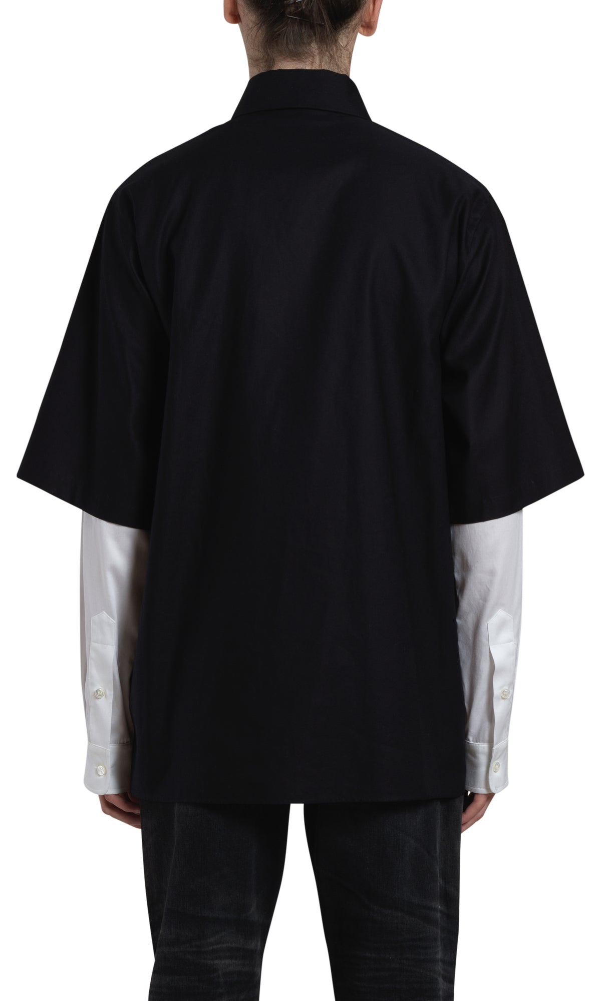 LAYERED SLEEVE DRESS SHIRT