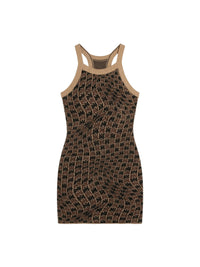 MA SWIRL HALTER DRESS