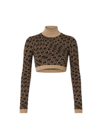 MA SWIRL L/S CROP TOP