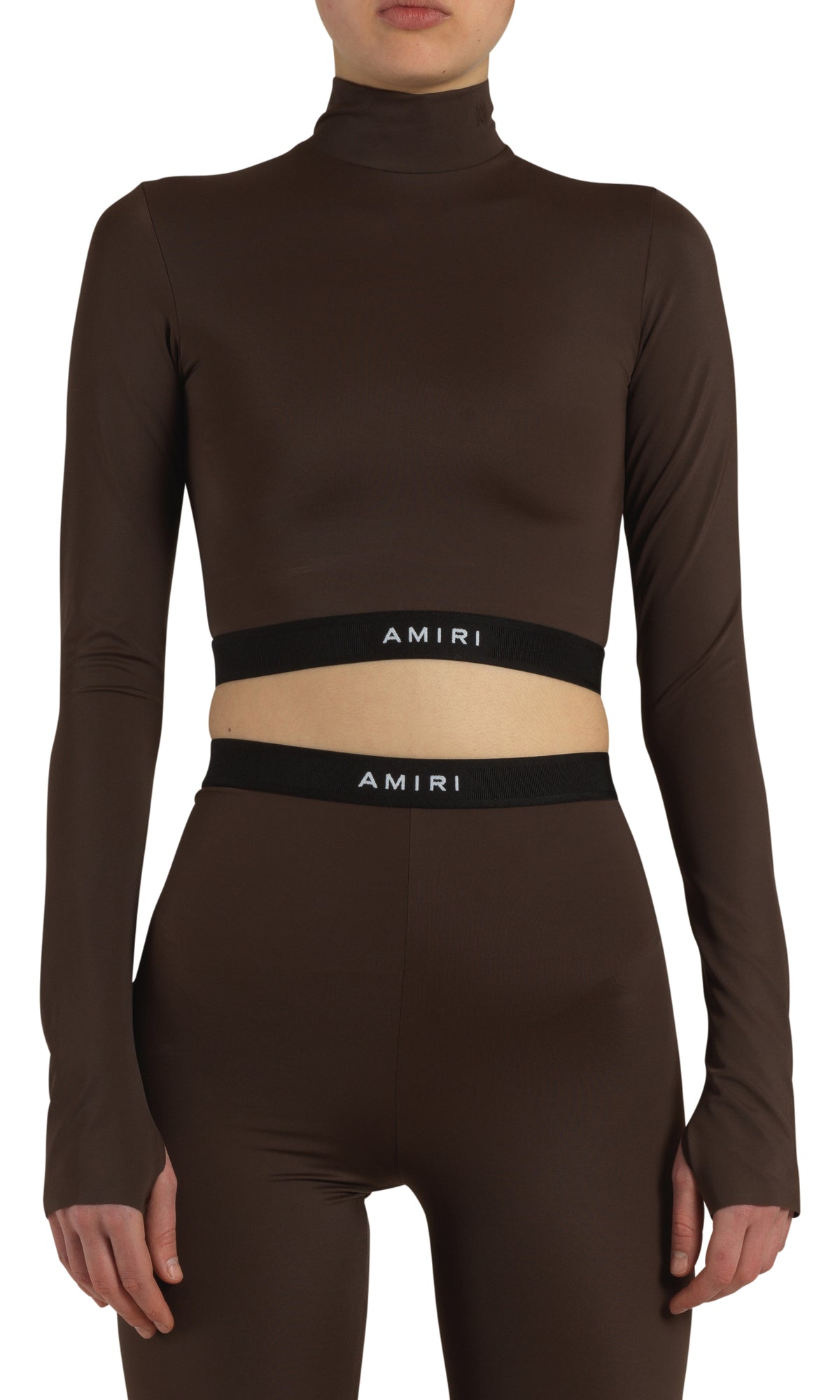 L/S MOCK NECK CROP TOP