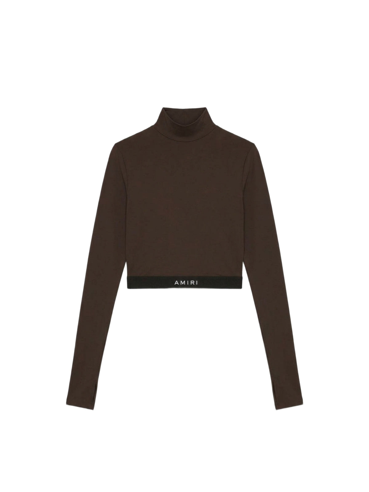 L/S MOCK NECK CROP TOP