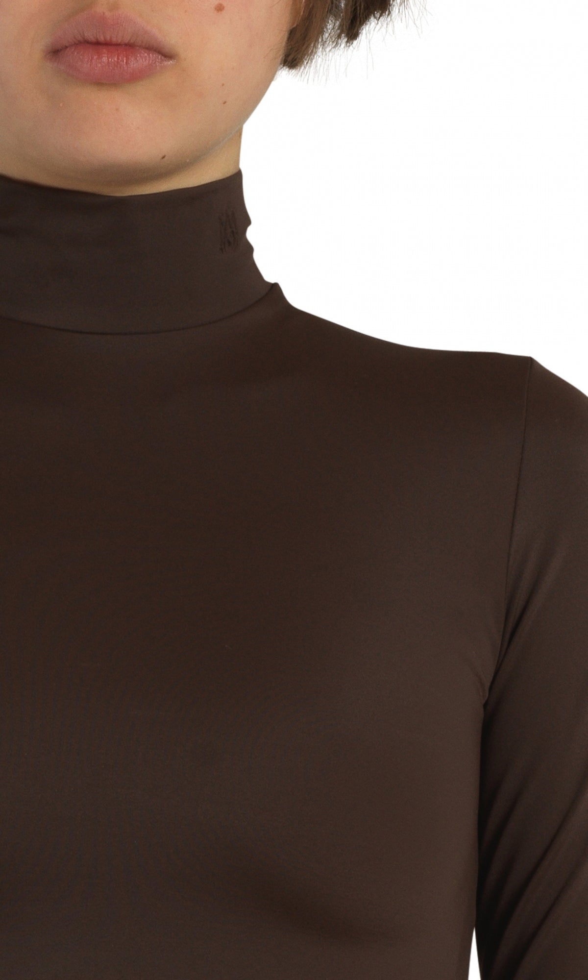 L/S MOCK NECK CROP TOP