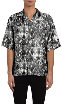 WOLF PRINT S/S SHIRT