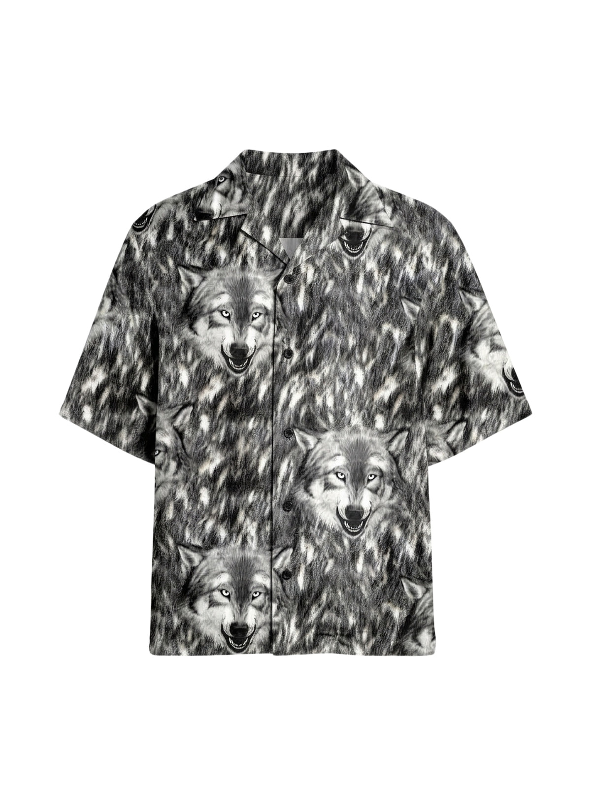 WOLF PRINT S/S SHIRT