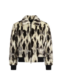 CROPPED FAUX FUR BLOUSON