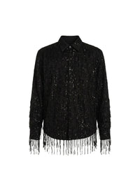 SEQUIN FRINGE SHIRT