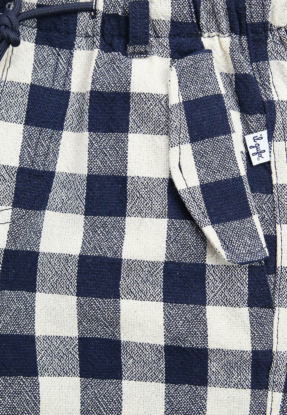 Bermuda à damier - Blue