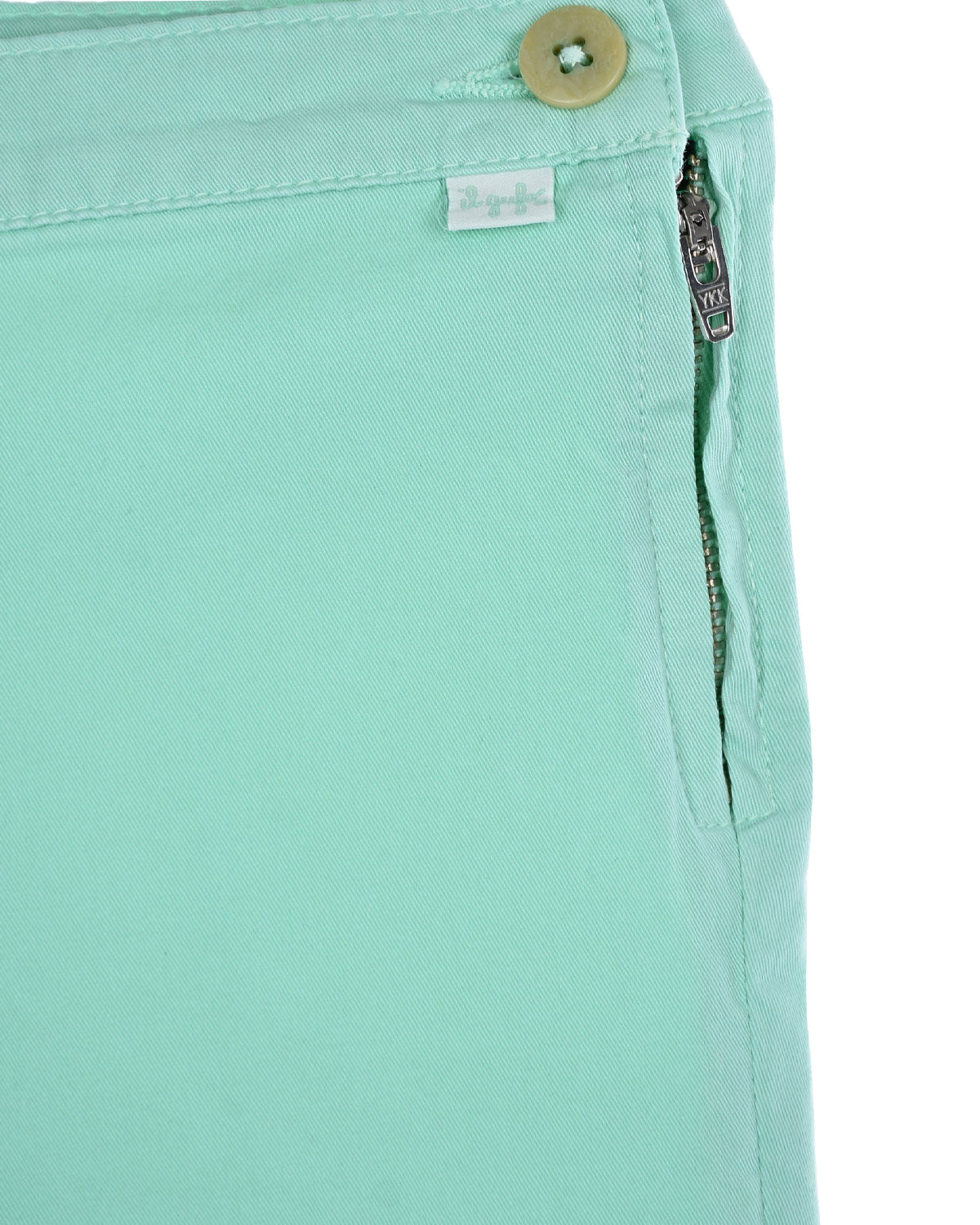 Pantalon capri à fermeture latérale réglable - Acquamarina