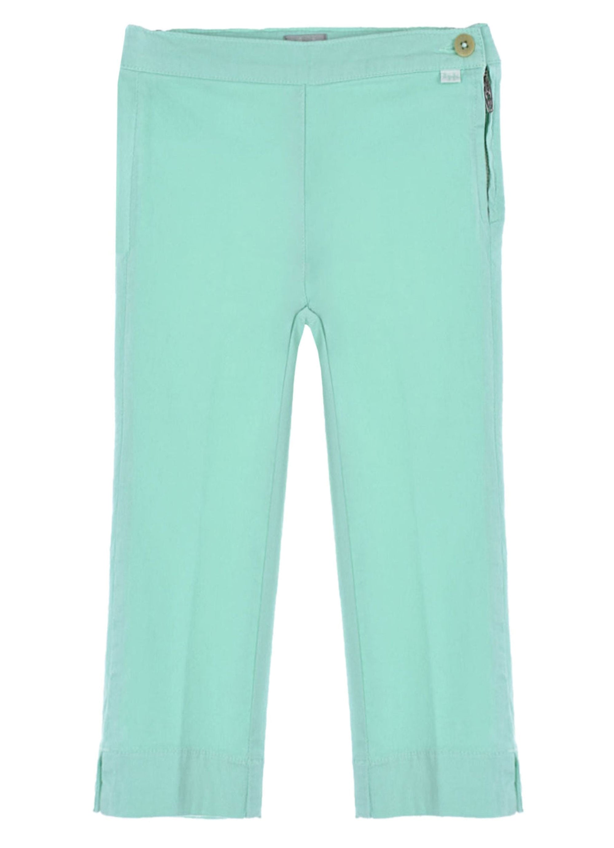 Pantalon capri à fermeture latérale réglable - Acquamarina