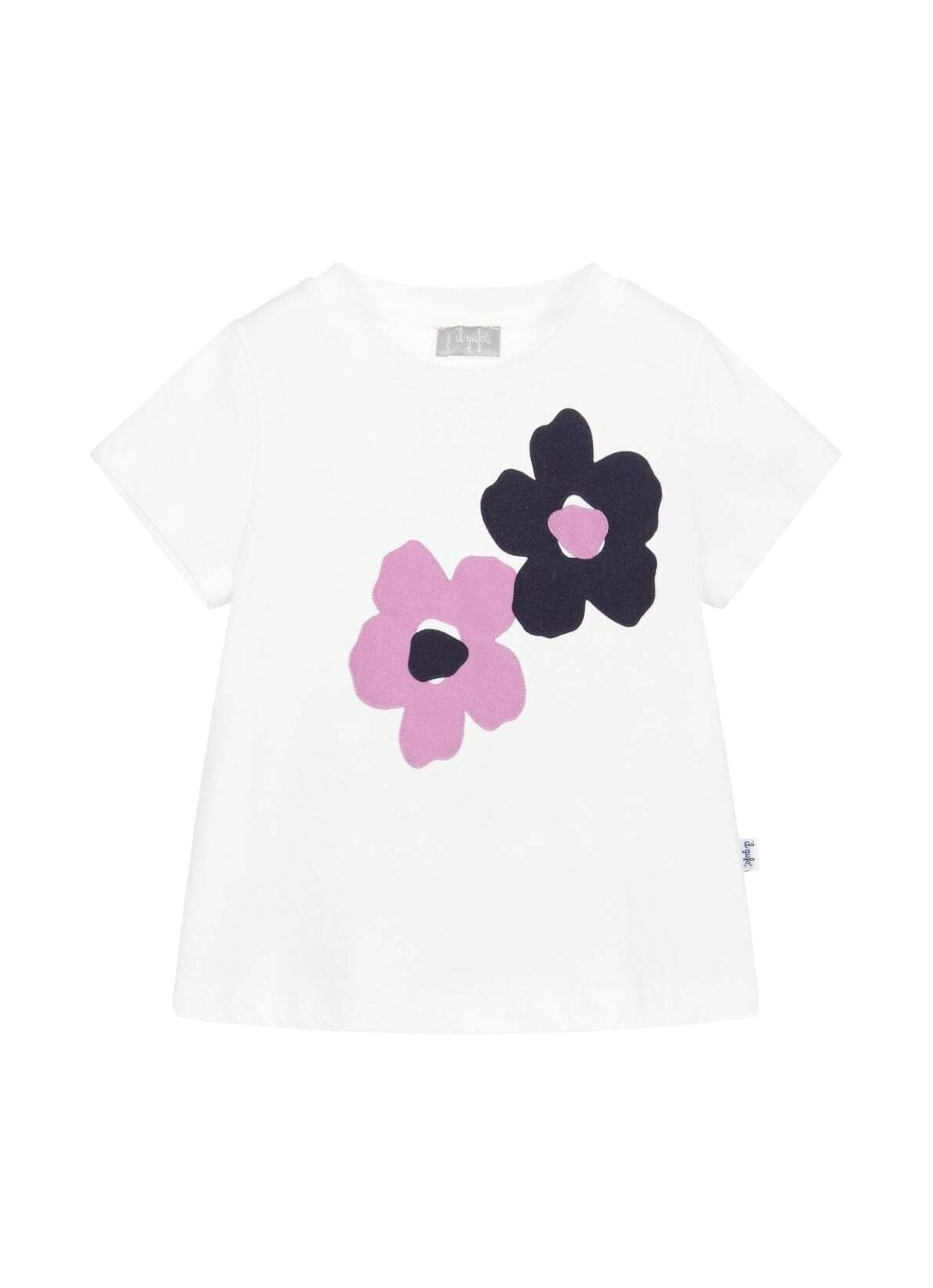 T-shirt à manches courtes à fleurs - Bianco & Blue